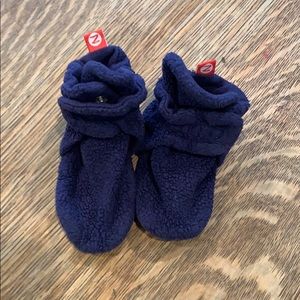 Navy Zutano Booties 18 months